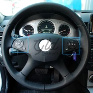 Botões Volante Preto Mercedes-Benz Classe C E GLK W204 W212 W207 X204 2007-2013 - Image 3