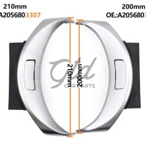 Friso da Consola Cromado 210mm Mercedes-Benz Classe C GLC W205 W253 2014-2021 - Image 2