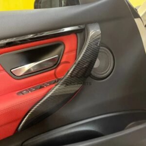 Conjunto de 2 Capas Puxador Carbono Vermelho BMW Série 3/4 F30 F31 F32 F36 2012-2017 - Image 3