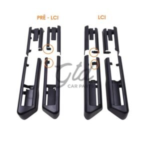 Pack 4 Frisos para Calhas Bancos Preto BMW 5 5GT 7 F10 F01 F07 LCI - Image 3