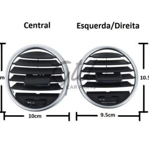 Ventilação Central Frontal Preto Mercedes-Benz Classe ML GL W164 2005-2011 - Image 3