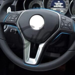 Moldura 35mm Volante Cinza Escuro / Cromada Mercedes-Benz AMG Classe A B C E CLA GLA CLS W176 W246 W204 W212 2011-2019 - Image 5