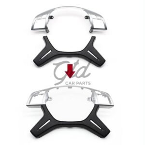 Moldura Volante Cromado / Cinza Escuro Mercedes-Benz Classe C E M G ML GLS W204 W212 W166 W463 2011-2019 - Image 4