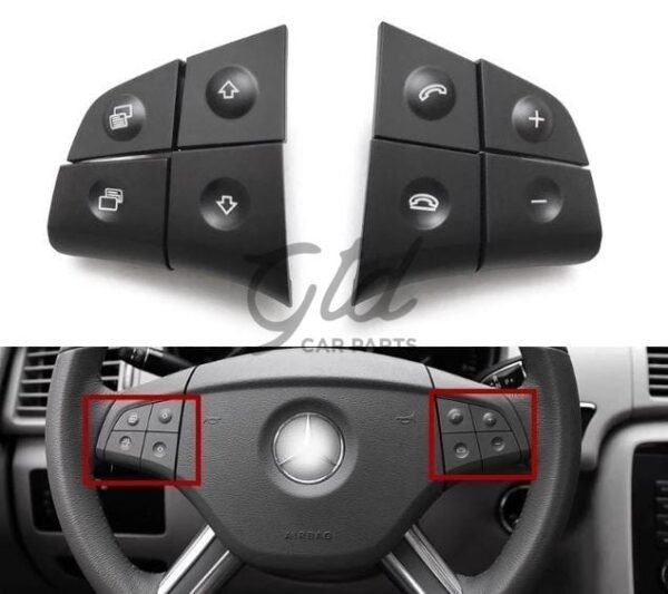 4414 botoes volante pretos mercedes benz w164 1