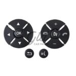 4453 botoes volante preto mercedes benz w221 w216
