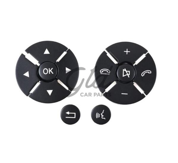 4453 botoes volante preto mercedes benz w221 w216