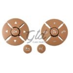 4463 botoes volante amarelo mercedes benz w221 w216