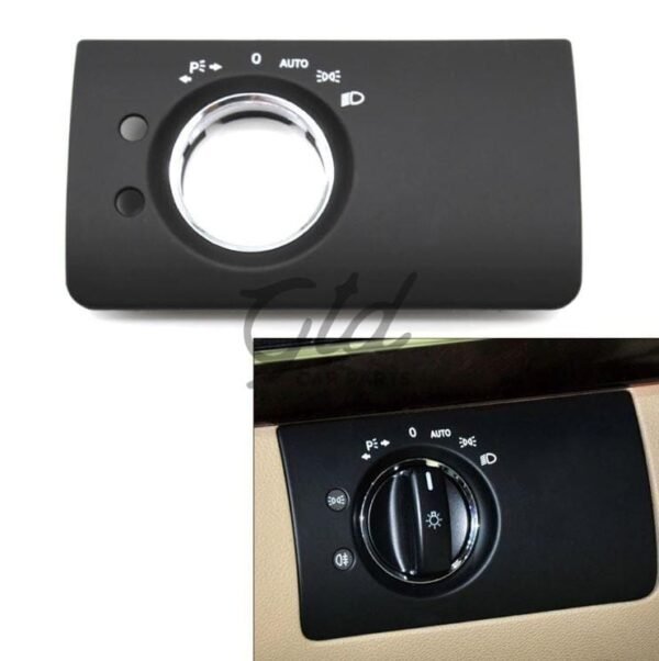 5039 moldura comutador de luzes preta mercedes benz w164 ml gl 1