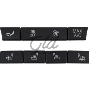 Conjunto de 7 Botões Módulo Ar Condicionado Traseiro BMW Série 5/6/7 F10 F11 F01 F02 F06 Versão 2 - Image 1